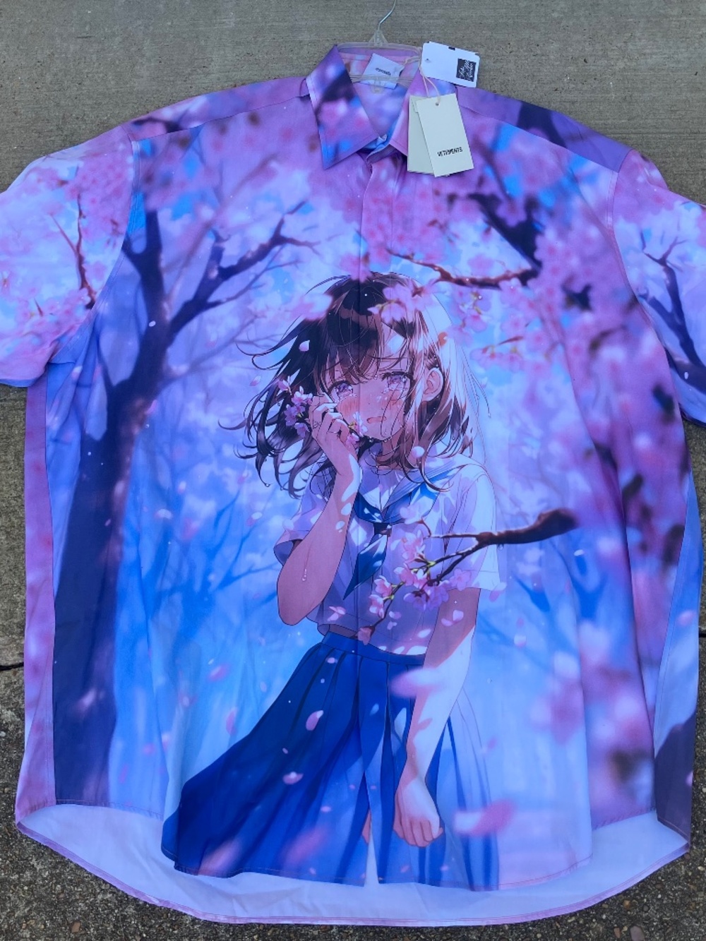 Vetements Anime Shirt NWT Sz Medium Oversized $1499 Streetwear Comic Con Pink